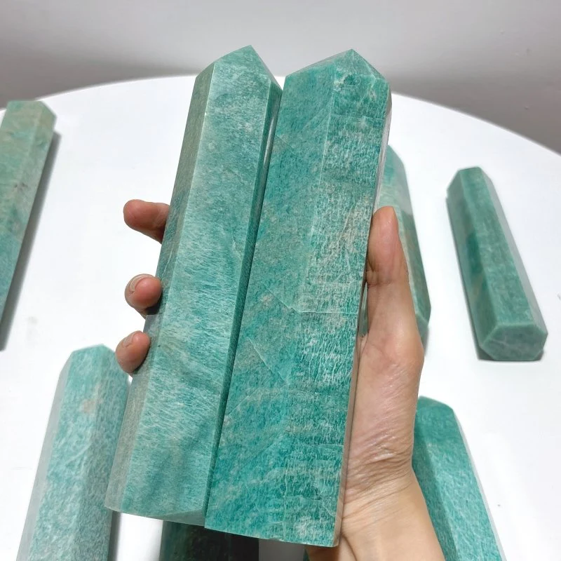 10 Pieces Large Amazonite Tower Points - Image 4