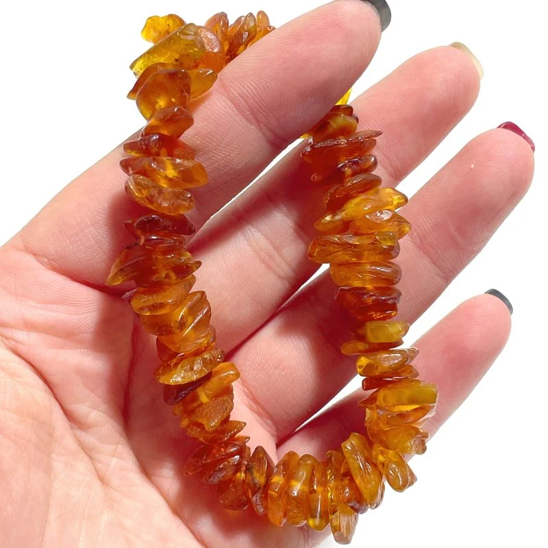 Amber Chip Bracelets Wholesale - Image 4