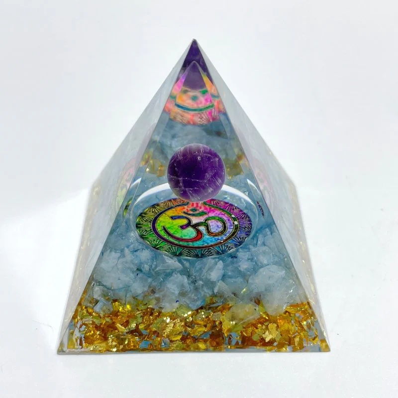Amethyst Aquamarine Orgone Pyramid Wholesale