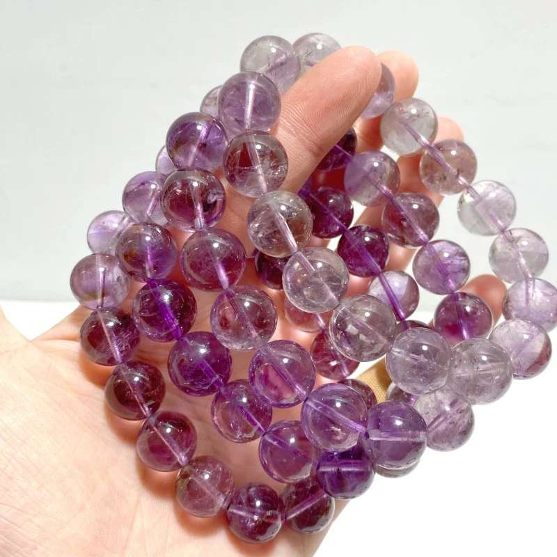 9 Pieces Light Color Amethyst Bracelets - Image 2