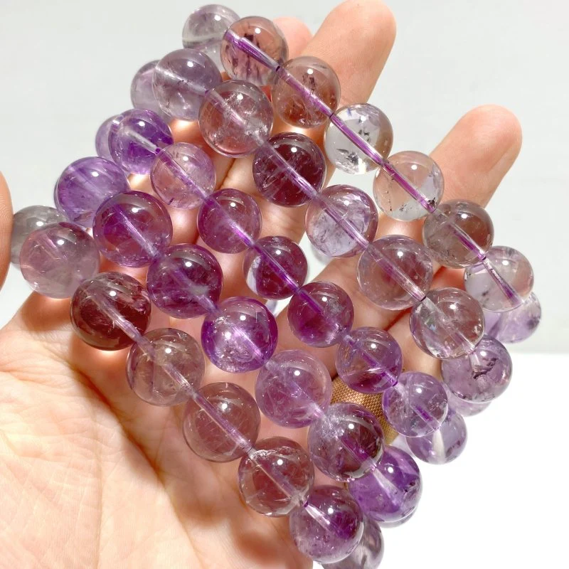 9 Pieces Light Color Amethyst Bracelets - Image 3