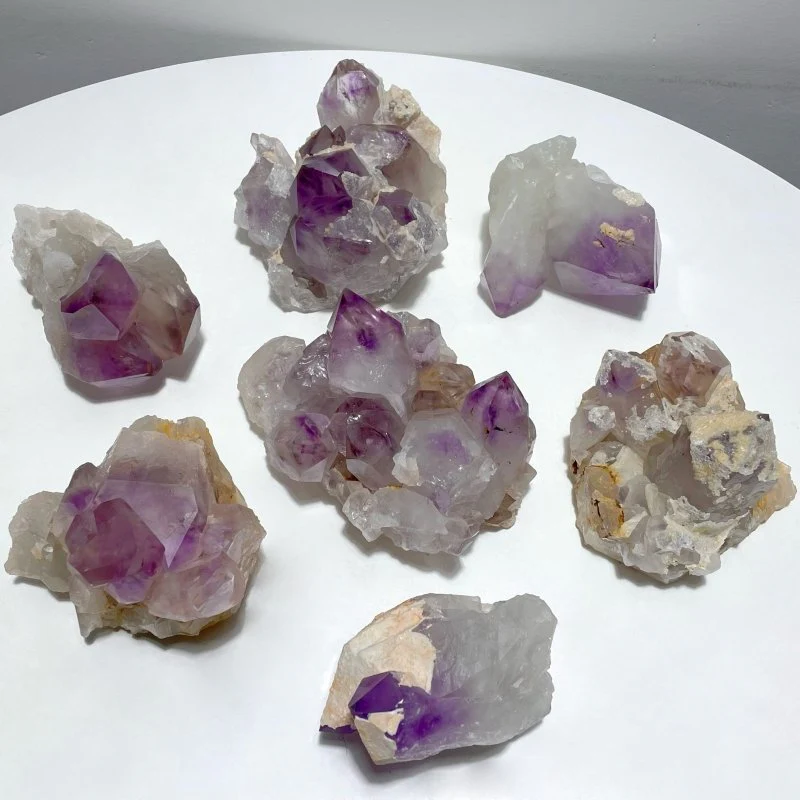 7 Pieces Amethyst Cluster Specimen
