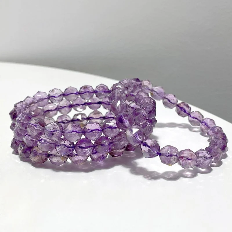 Amethyst Cut Faceted Bracelets Wholesale