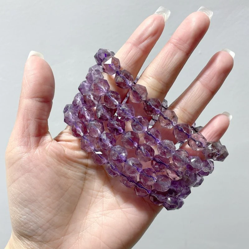 Amethyst Cut Faceted Bracelets Wholesale - Image 2