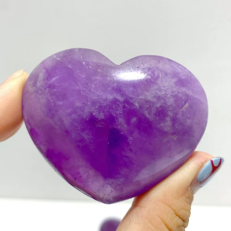 23 Pieces Amethyst Heart Shape - Image 3