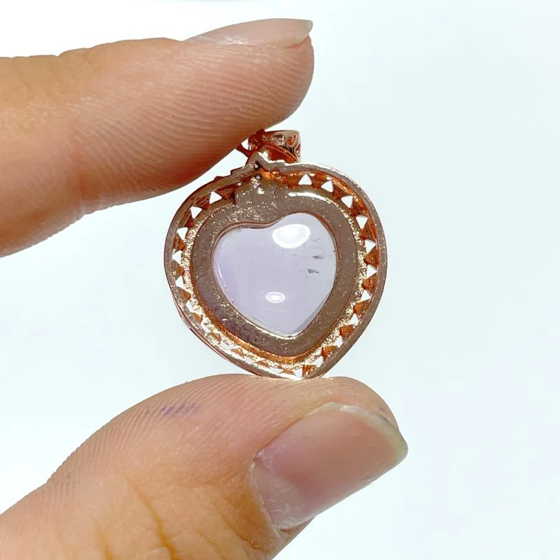 36 Pieces Amethyst Heart Shape Crystal Pendants - Image 6