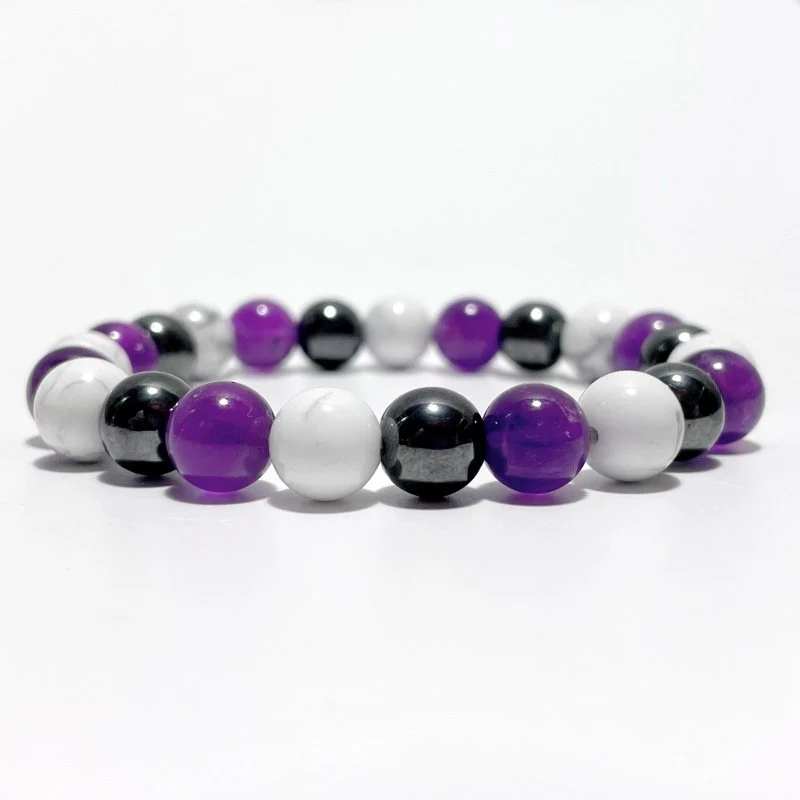 Amethyst Hematite Howlite Bracelet Wholesale - Image 2