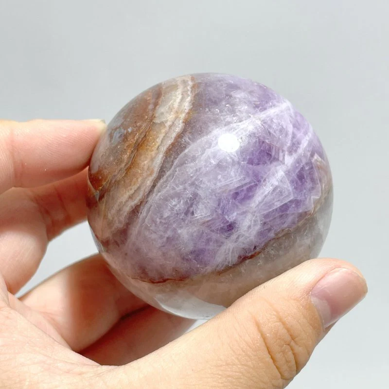 20 Pieces Amethyst Mixed Striped Agate Crystal Spheres - Image 3
