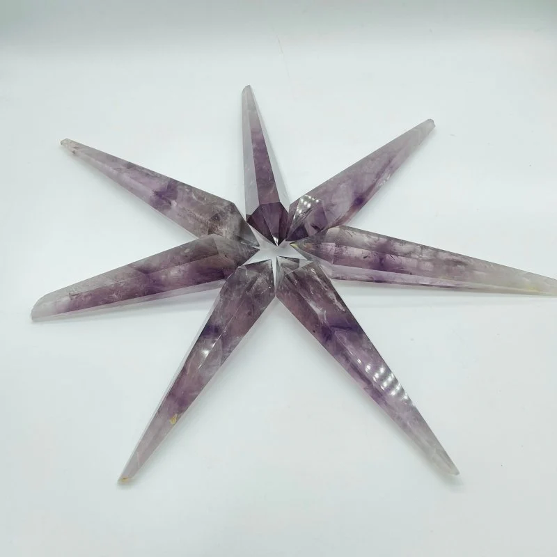Light Purple God's Fingerprint Amethyst Point Scepter Magic Wand Wholesale