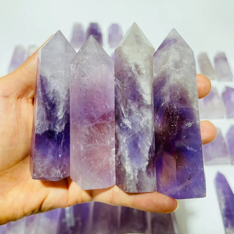 52 Pieces Fat Light Purple Lavender Amethyst Points - Image 6