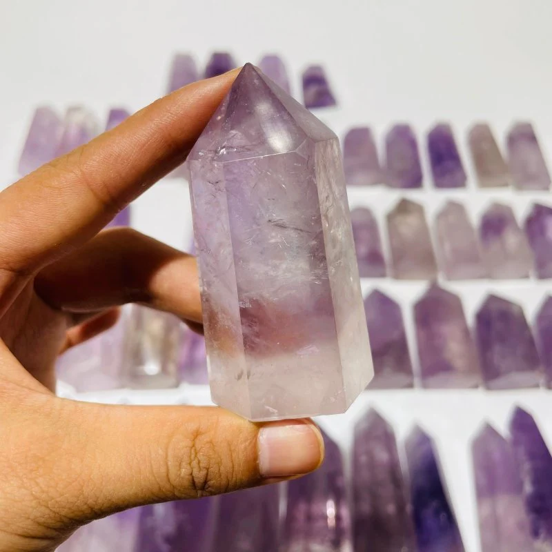 52 Pieces Fat Light Purple Lavender Amethyst Points - Image 7