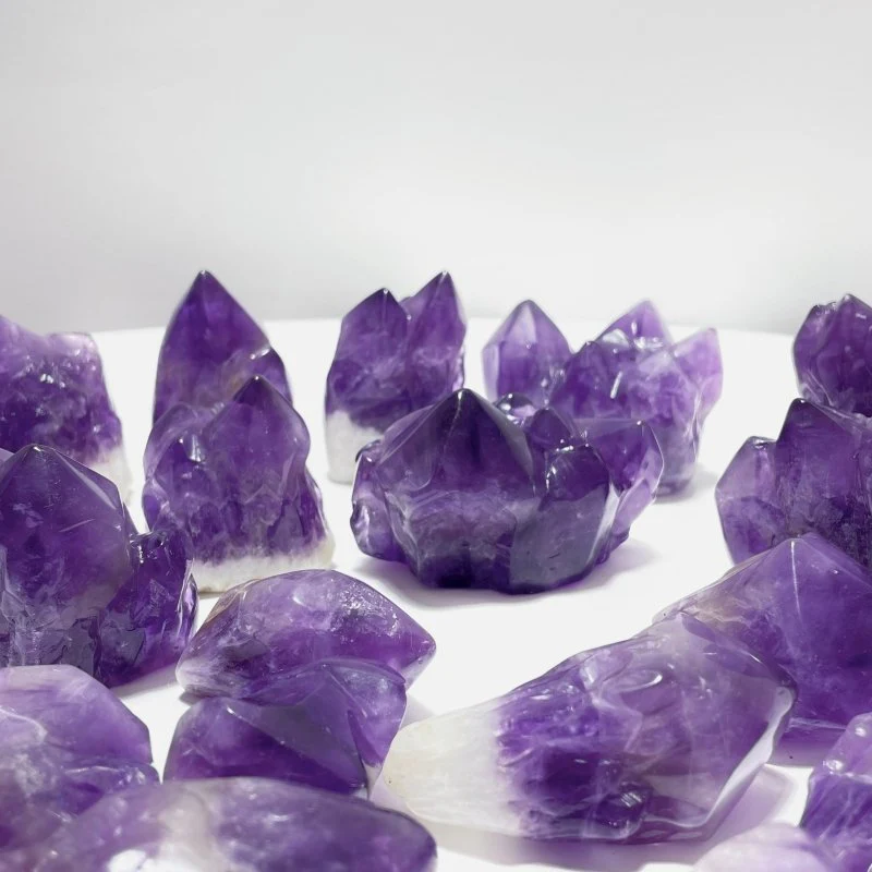 35 Pieces Amethyst Polished Cluster