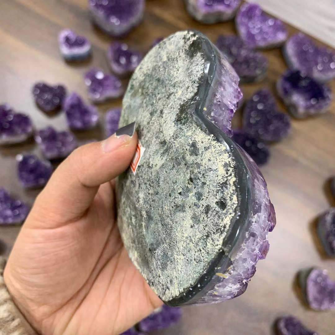 Amethyst Quartz Heart Stone Wholesale - Image 4