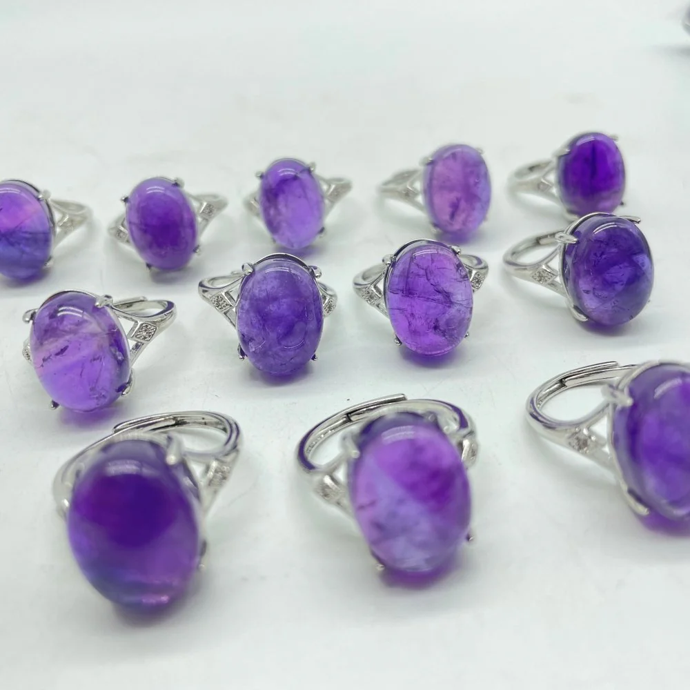 Natural Amethyst Ring Wholesale - Image 3