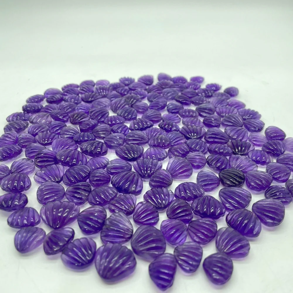 152 Pieces Mini Amethyst Shell Carving For DIY - Image 3