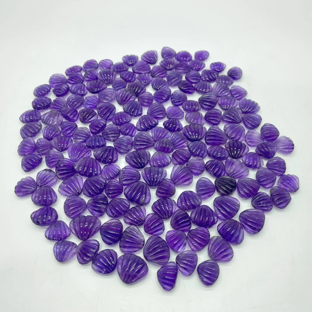 152 Pieces Mini Amethyst Shell Carving For DIY - Image 6