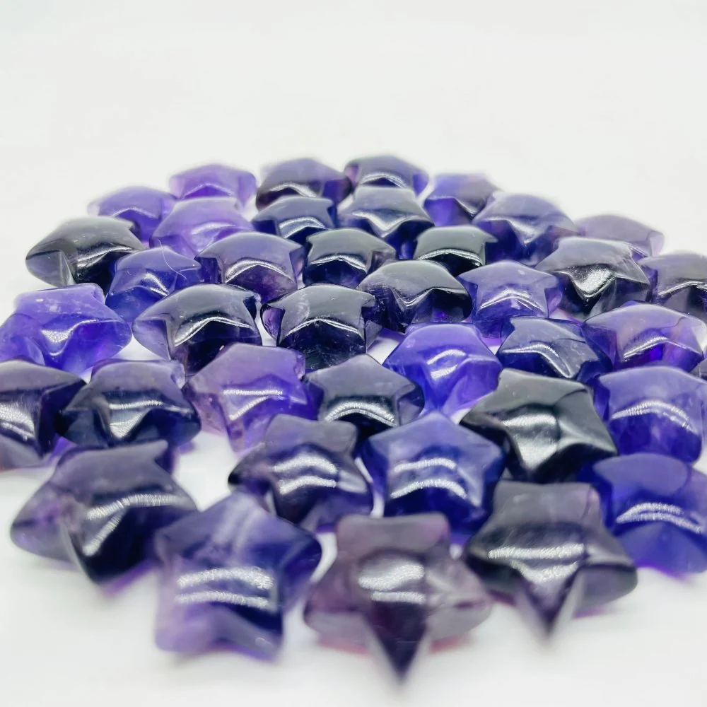 Amethyst Star Mini Pocket Stone DIY Crystals Wholesale - Image 2