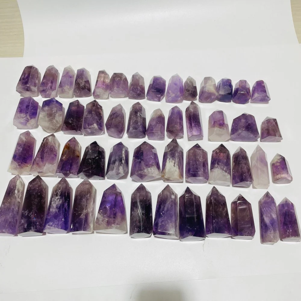 50 Pieces Amethyst Stone Tower Points - Image 2