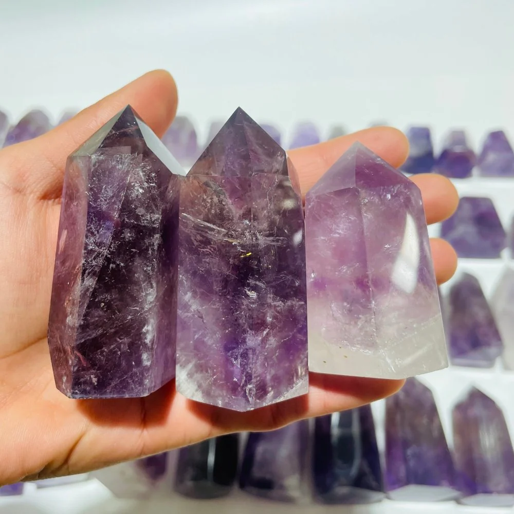 50 Pieces Amethyst Stone Tower Points - Image 7