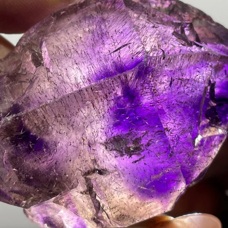 3 Pieces Amethyst Super7 Skeletal Quartz Raw Stone For Collection - Image 5