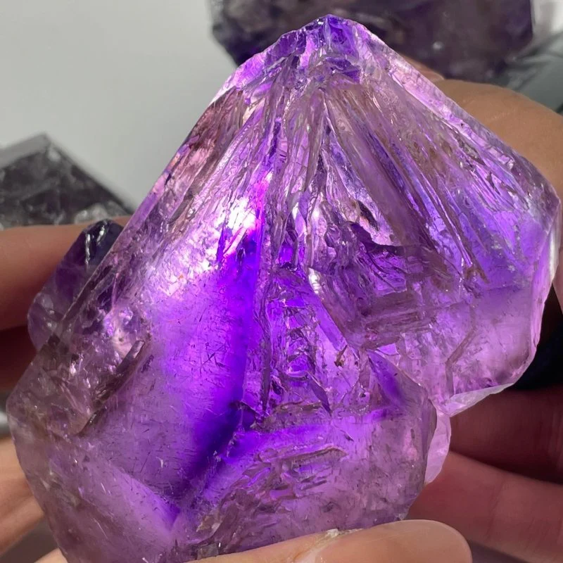 3 Pieces Amethyst Super7 Skeletal Quartz Raw Stone For Collection - Image 7