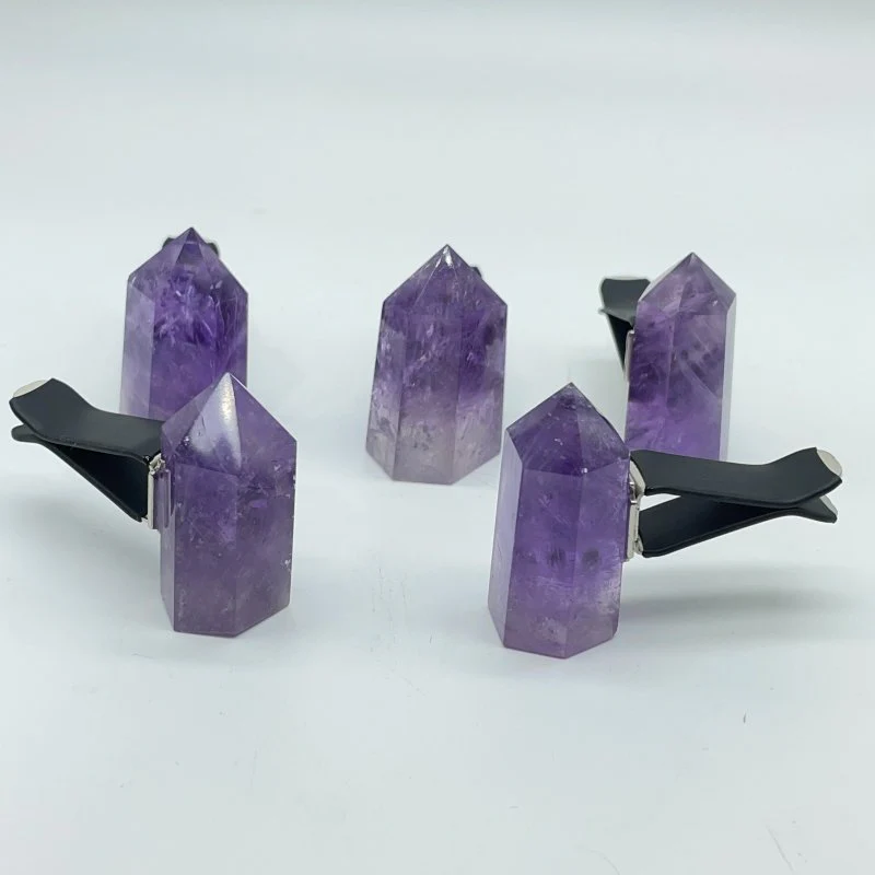 Amethyst Point Car Air Vent Clips Crystal Wholesale Car Accessories - Image 3