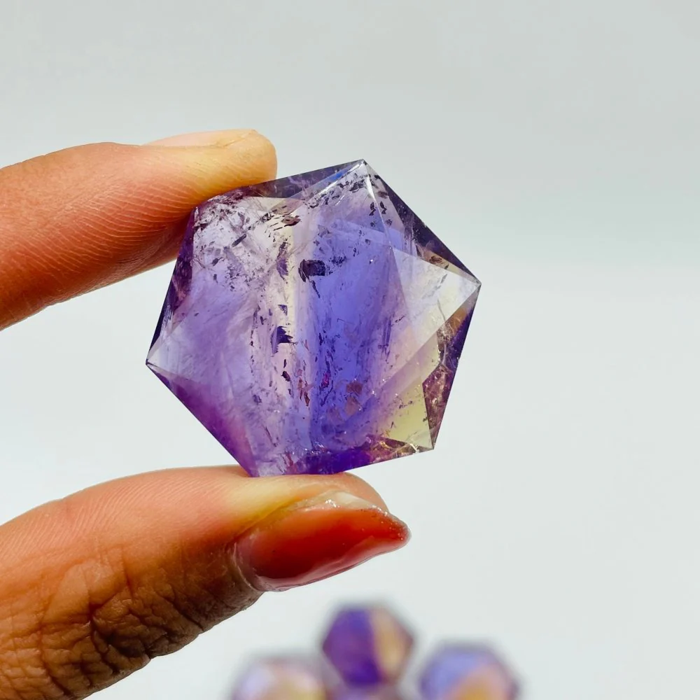 17 Pieces Beautiful High Quality Ametrine Star Of David Crystals - Image 5