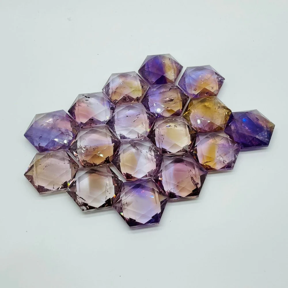 17 Pieces Beautiful High Quality Ametrine Star Of David Crystals - Image 6
