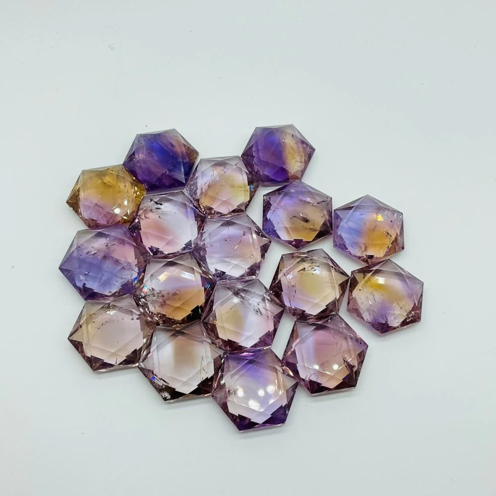 17 Pieces Beautiful High Quality Ametrine Star Of David Crystals - Image 7