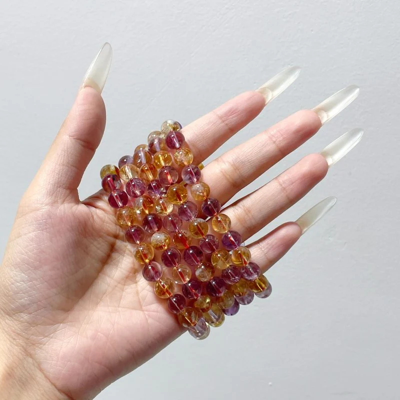 Amethyst Mixed Citrine Stone Bracelet Wholesale - Image 2