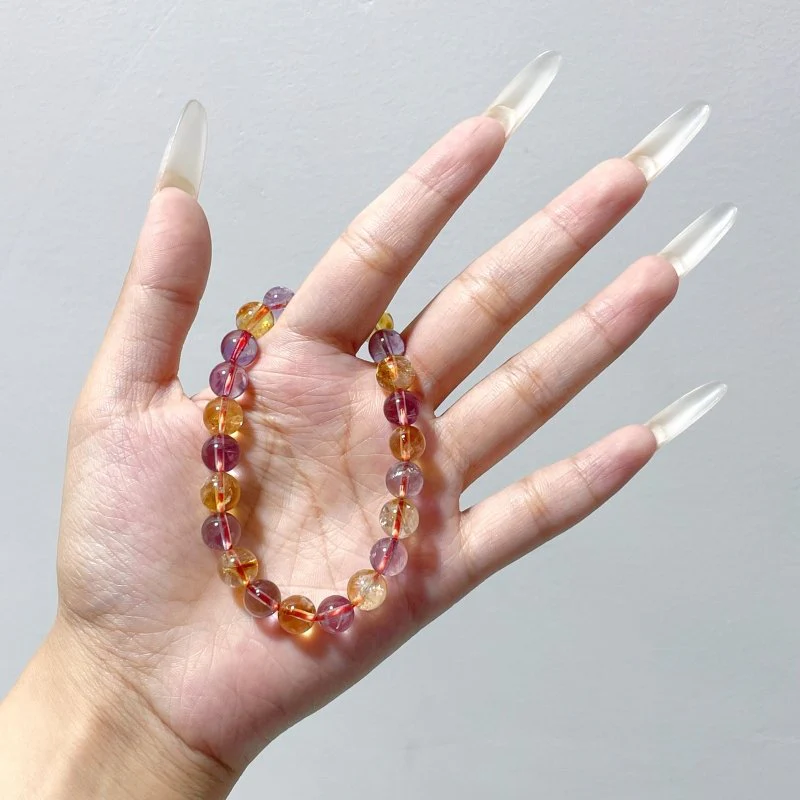 Amethyst Mixed Citrine Stone Bracelet Wholesale - Image 3