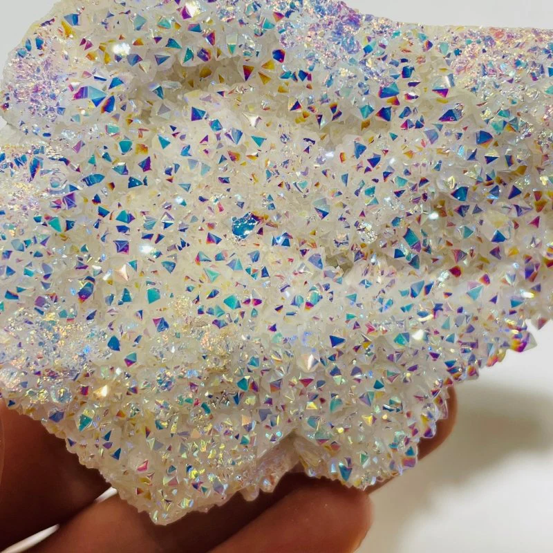 Angel Aura Spirit Quartz Crystal Cluster - Image 3