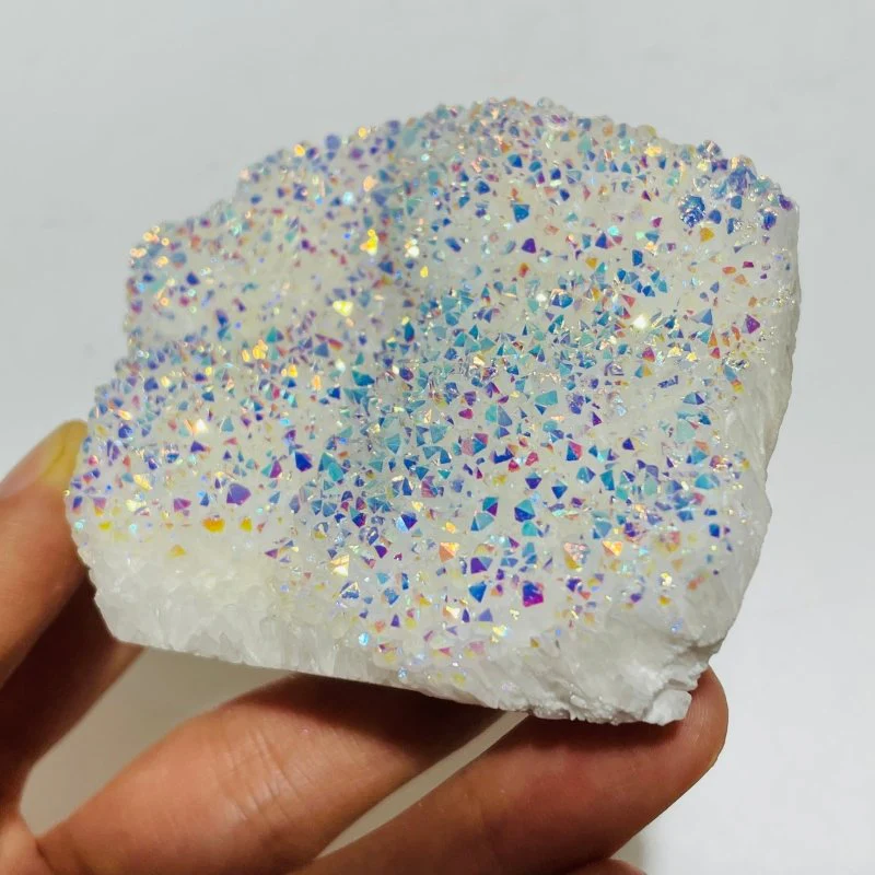 Angel Aura Spirit Quartz Crystal Cluster - Image 5