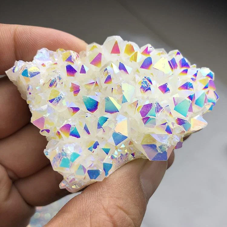 Angel Aura Spirit Quartz Crystal Cluster - Image 9