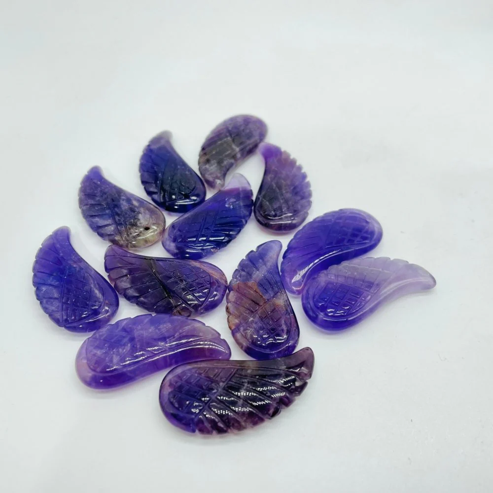 Angel Wing Carving Pendant Chevron Amethyst Rhodonite Wholesale - Image 4
