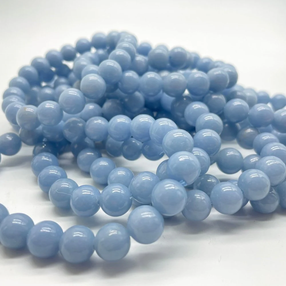 Angelite Crystal Bracelet 0.3in(8mm) Wholesale - Image 3