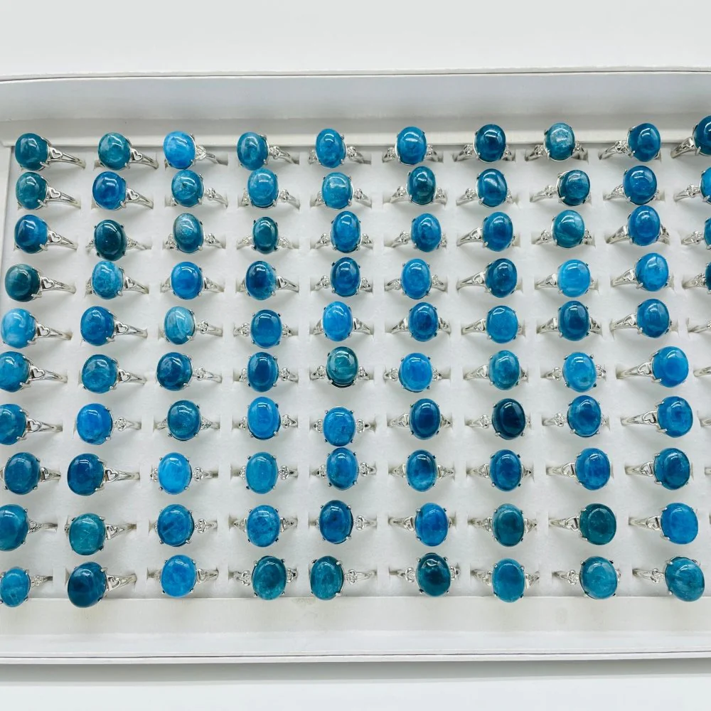 100 Pieces Apatite Different Styles Ring - Image 7