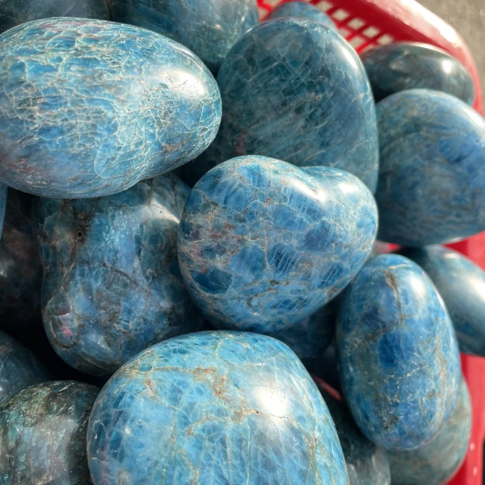 Natural Apatite Large Heart Wholesale - Image 2