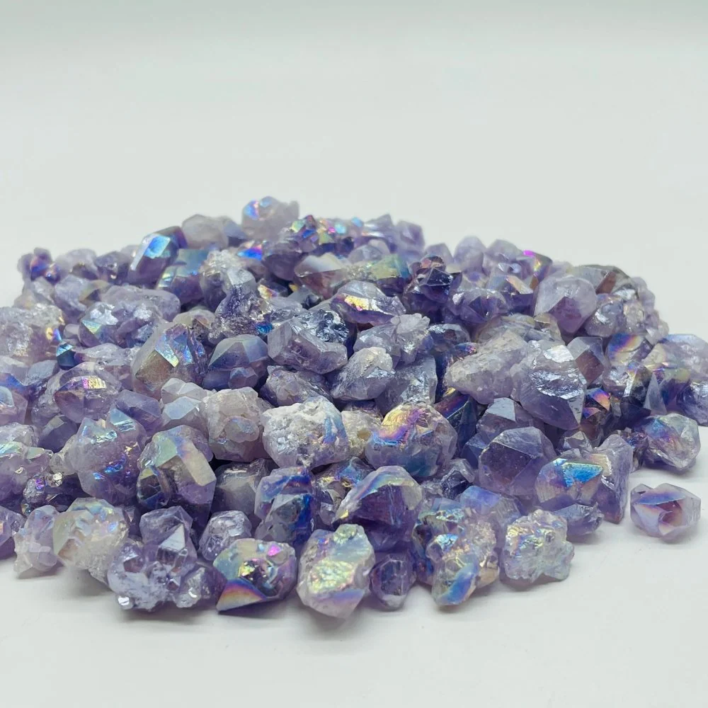 Aura Mini Amethyst Cluster Crystals Wholesale - Image 2