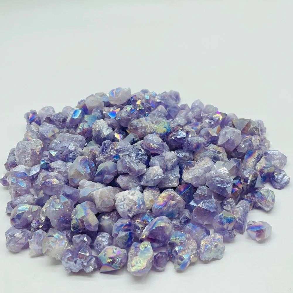 Aura Mini Amethyst Cluster Crystals Wholesale - Image 4