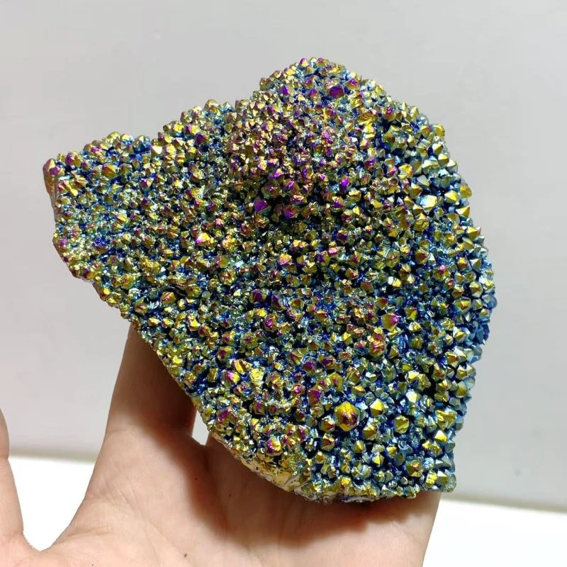 10 Pieces Aura Raw Clear Quartz Cluster Raw - Image 3