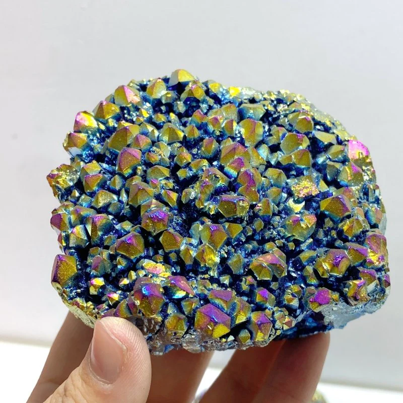 10 Pieces Aura Raw Clear Quartz Cluster Raw - Image 7