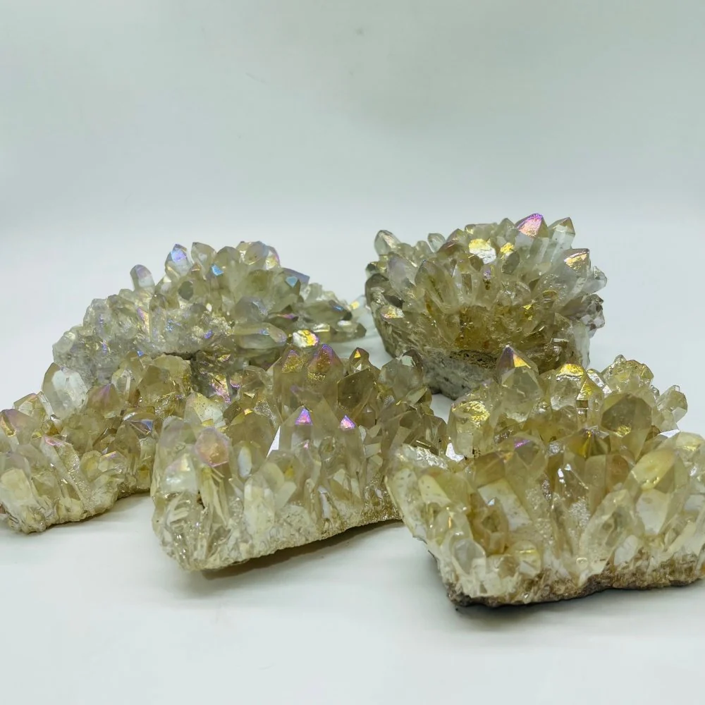 Aura Clear Quartz Crystal Cluster Wholesale - Image 3