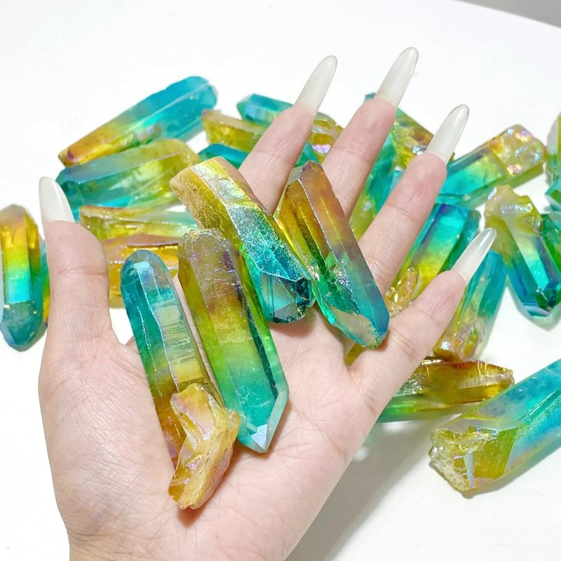 Aura Clear Quartz Rough Raw Point Wholesale - Image 4