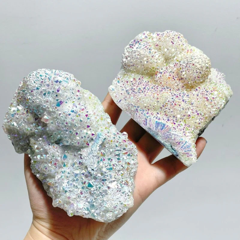 10 Pieces Large Aura Quartz Cluster Specimen - Image 4
