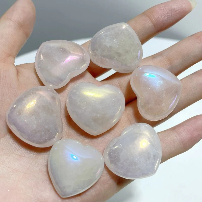 Aura Clear Quarz Heart Crystal Wholesale - Image 5