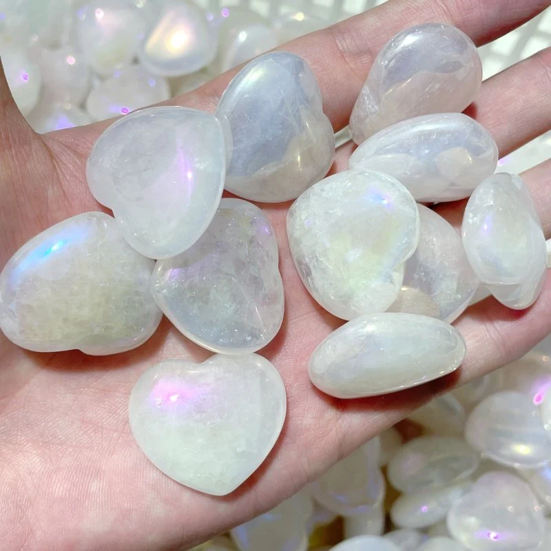 Aura Clear Quarz Heart Crystal Wholesale - Image 6