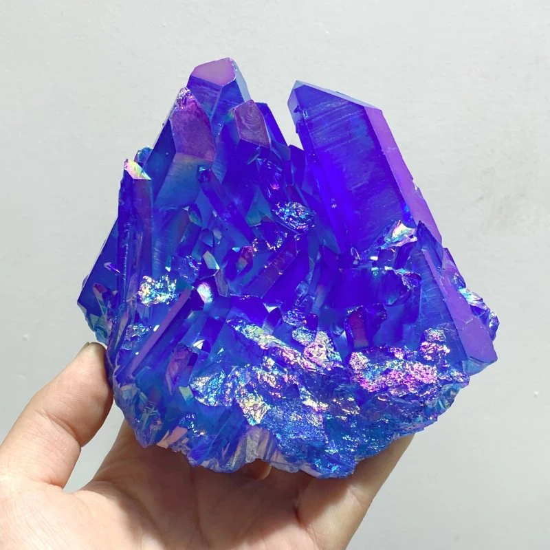 14 Pieces Aura Colorful Clear Quartz Cluster - Image 5