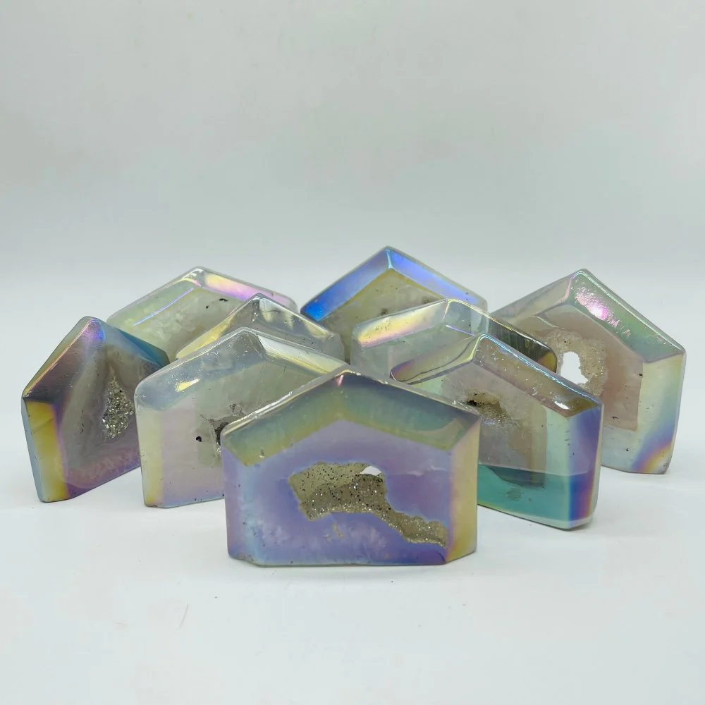 Aura Geode Agate Wide Tower Points Wholesale - Image 5