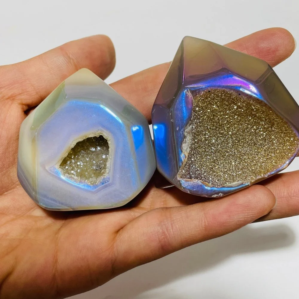 Aura Geode Druzy Agate Colorful Tower Wholesale - Image 4
